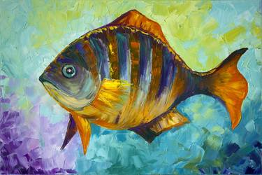 Print of Fish Paintings by Tetiana Kushnirova