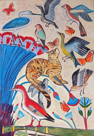 Original Animal Painting by Elena Barkhanskaya