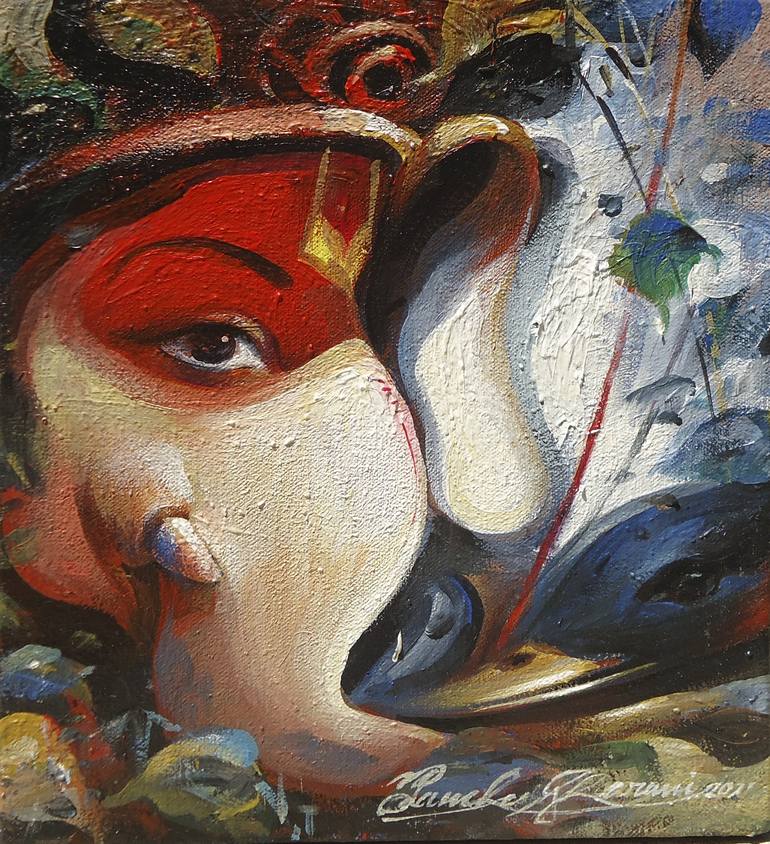 Original Abstract Religion Paintings by Panchu Gharami
