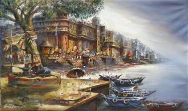 Print of Landscape Paintings by Panchu Gharami
