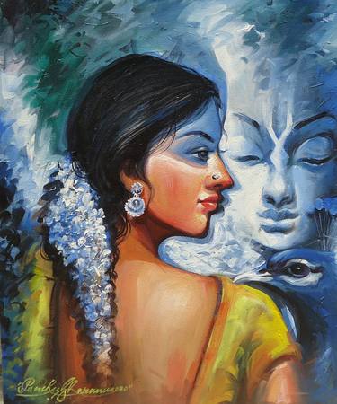 Original Abstract Women Paintings by Panchu Gharami