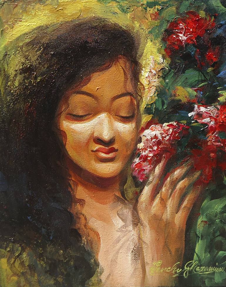 Original Abstract Women Paintings by Panchu Gharami