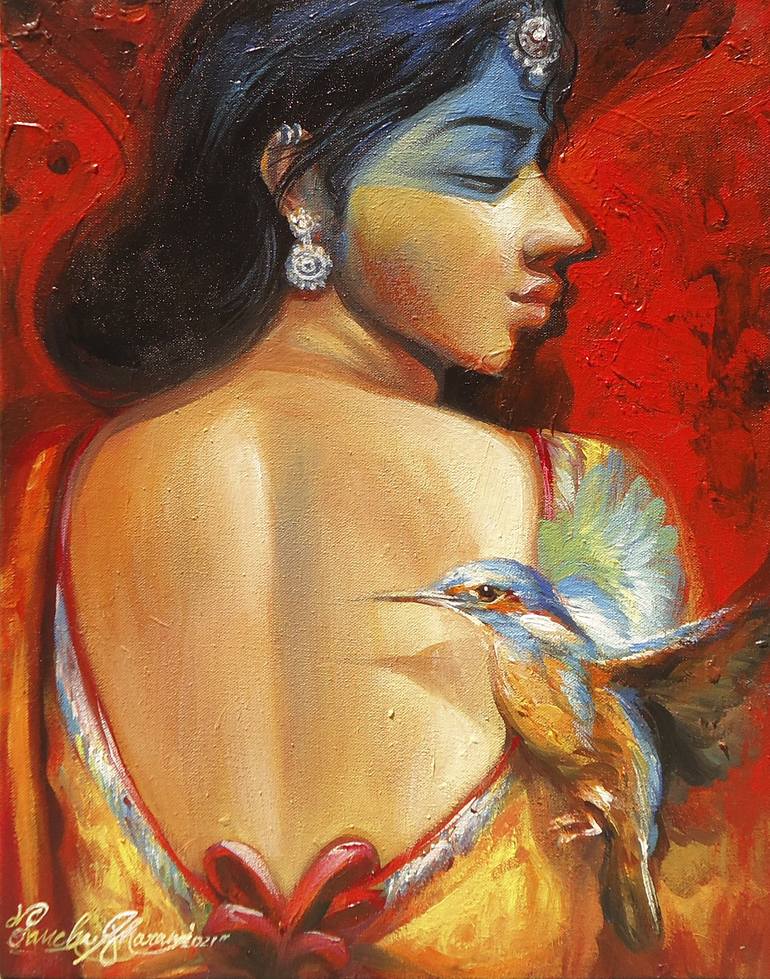 Original Abstract Women Paintings by Panchu Gharami