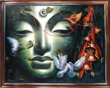 Print of Abstract Religious Paintings by Panchu Gharami