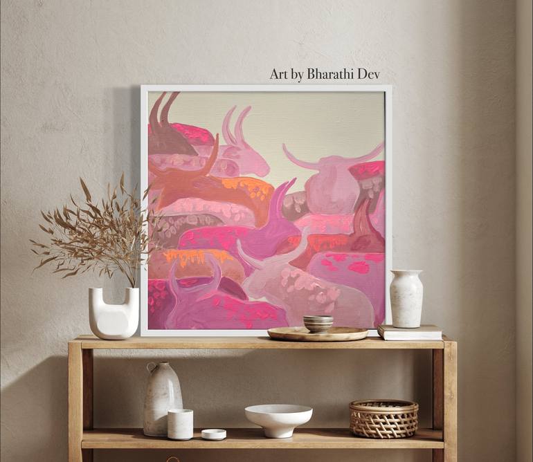 Original Abstract Animal Painting by Bharathi Dev