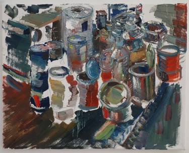 Print of Abstract Expressionism Still Life Paintings by Adam Matta