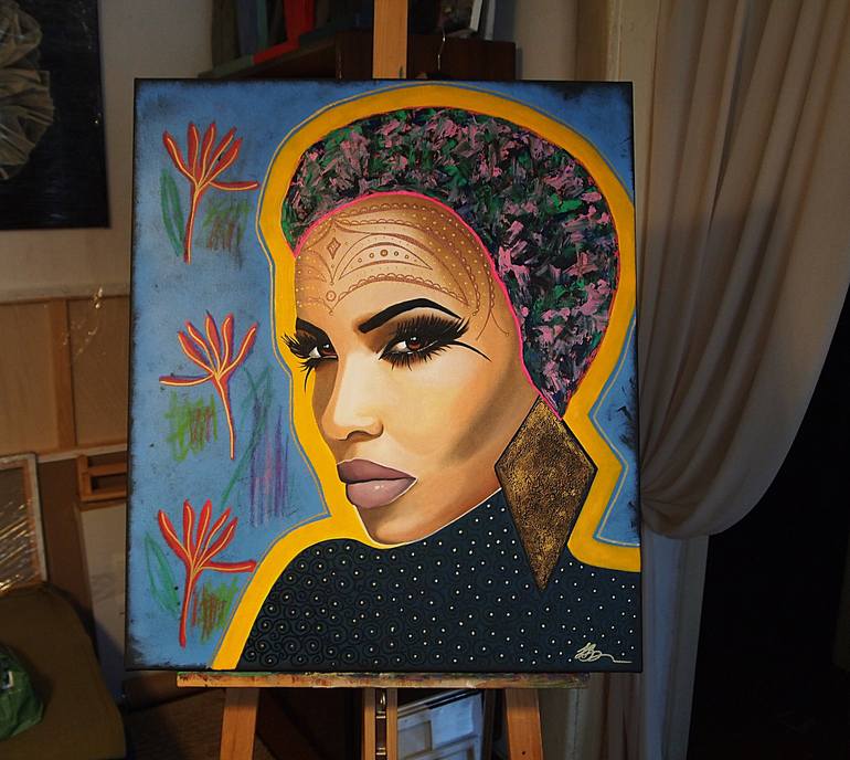 Original Women Painting by Daheaven art