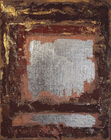 Fresco#3. Abstract minimalist structure painting. thumb