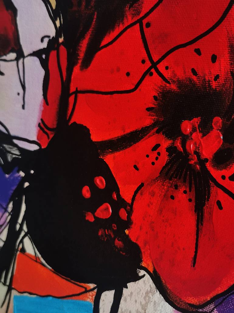 Original Abstract Expressionism Women Painting by Daheaven Art