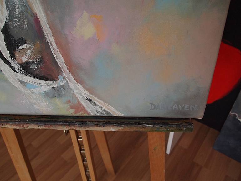 Original Abstract Expressionism Women Painting by Daheaven Art