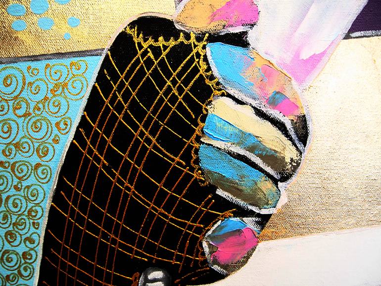 Original Expressionism Women Painting by Daheaven Art