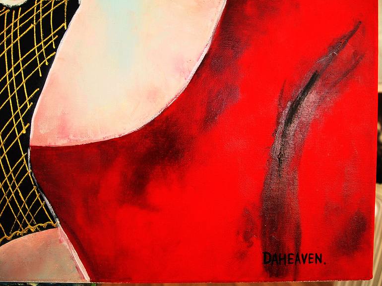 Original Expressionism Women Painting by Daheaven Art