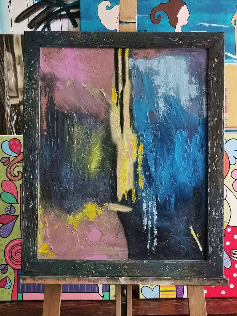 Original Impressionism Abstract Painting by Daheaven Art