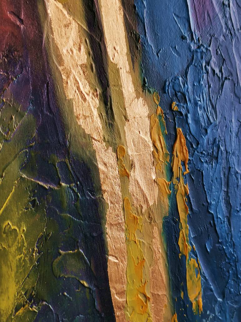 Original Impressionism Abstract Painting by Daheaven Art