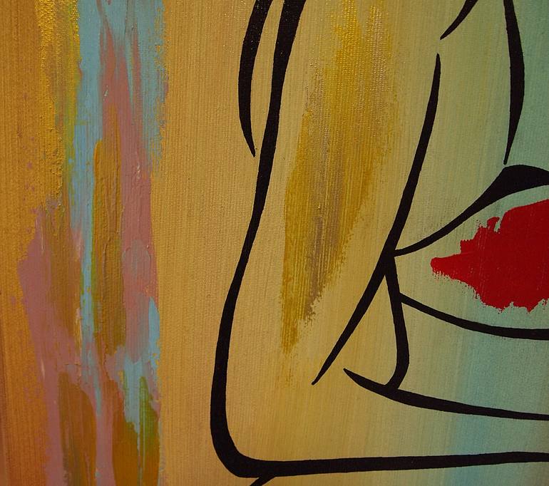 Original Contemporary Women Painting by Daheaven Art