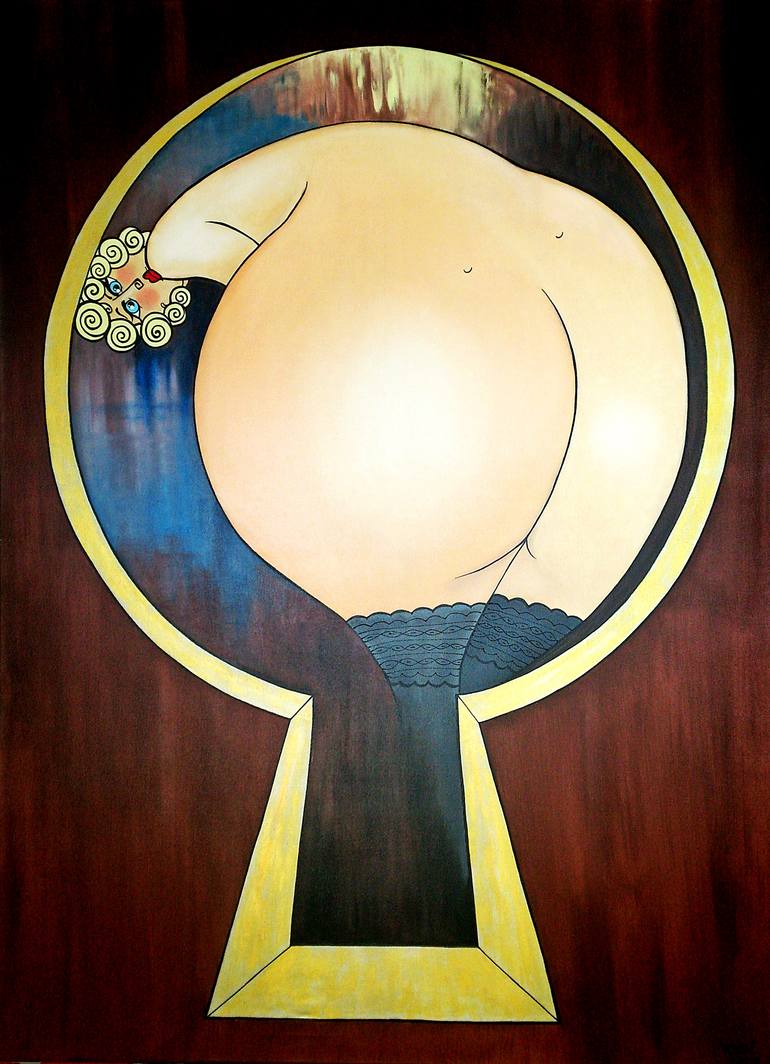 Original Fauvism Women Painting by Daheaven Art