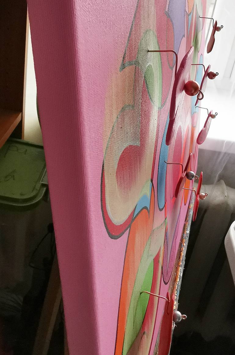 Original Abstract Expressionism Love Painting by Daheaven Art