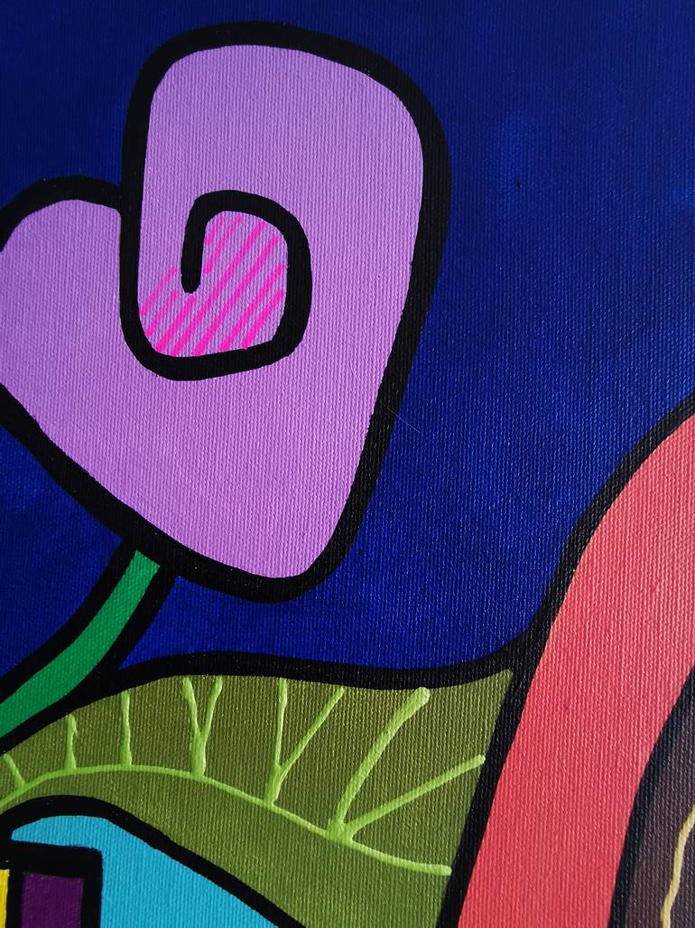 Original Pop Art Women Painting by Daheaven Art