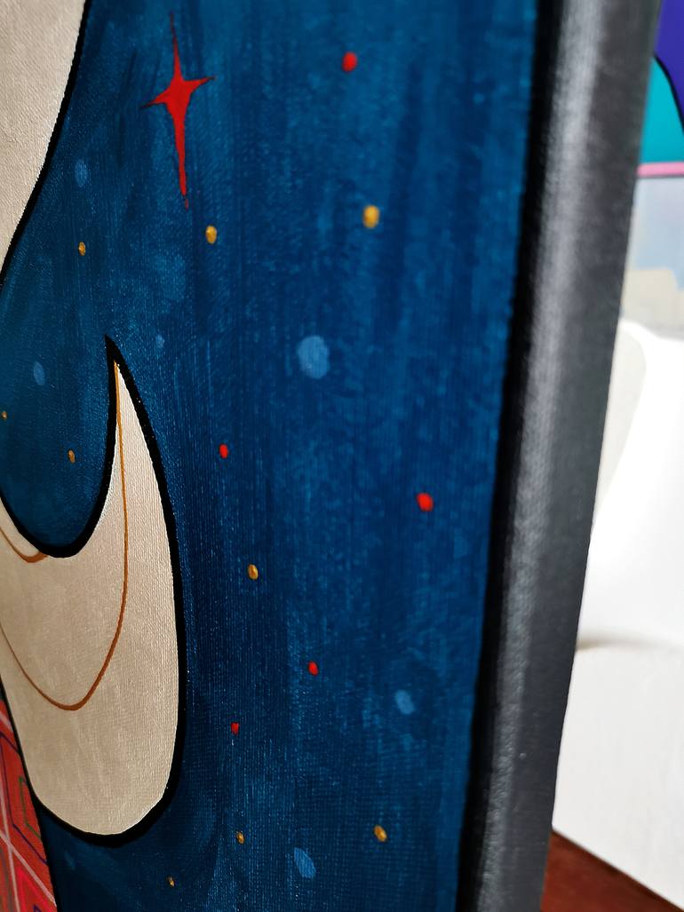 Original Fauvism Fantasy Painting by Daheaven Art