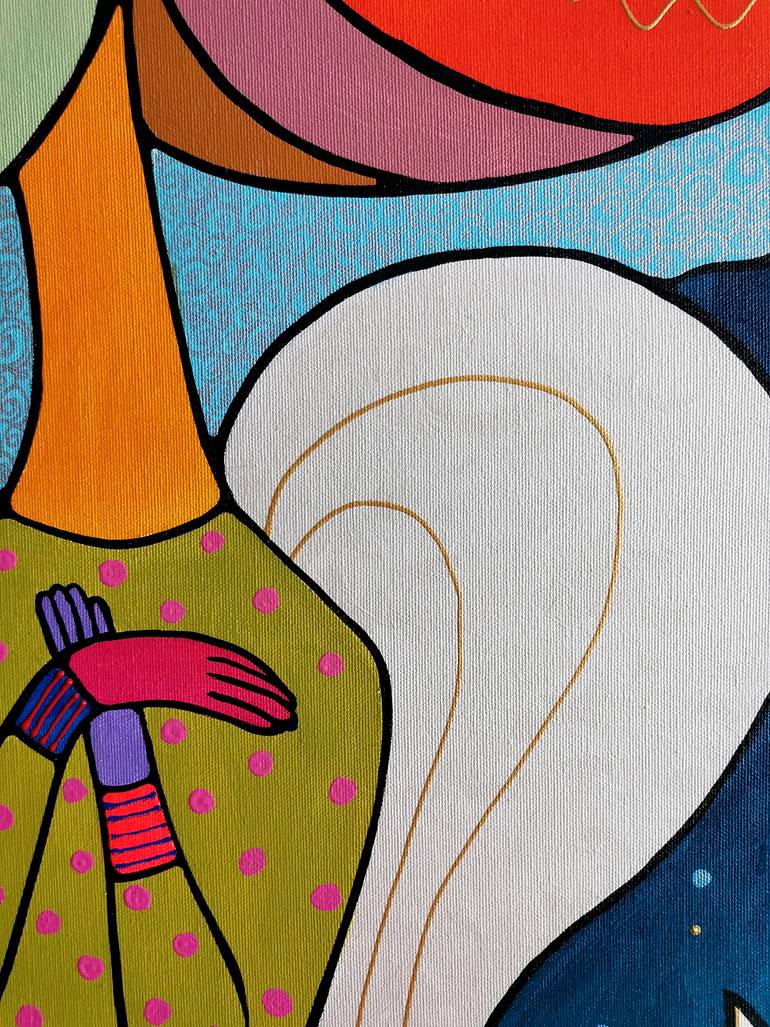 Original Fauvism Fantasy Painting by Daheaven Art