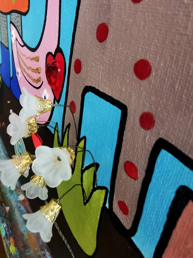 Original Contemporary Family Mixed Media by Daheaven Art