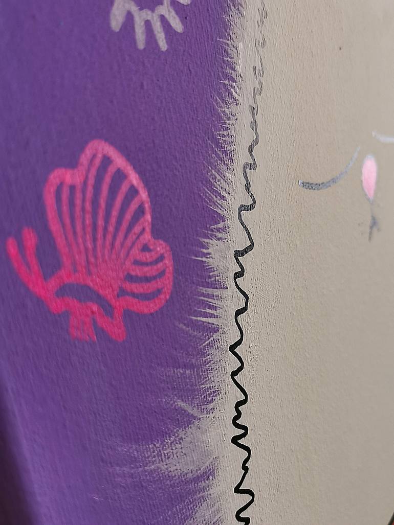 Original Fauvism Cats Painting by Daheaven Art