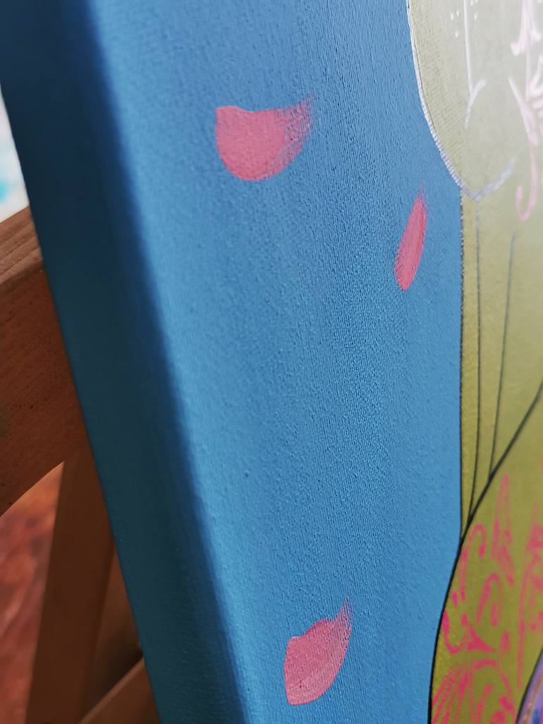 Original Fauvism Cats Painting by Daheaven Art