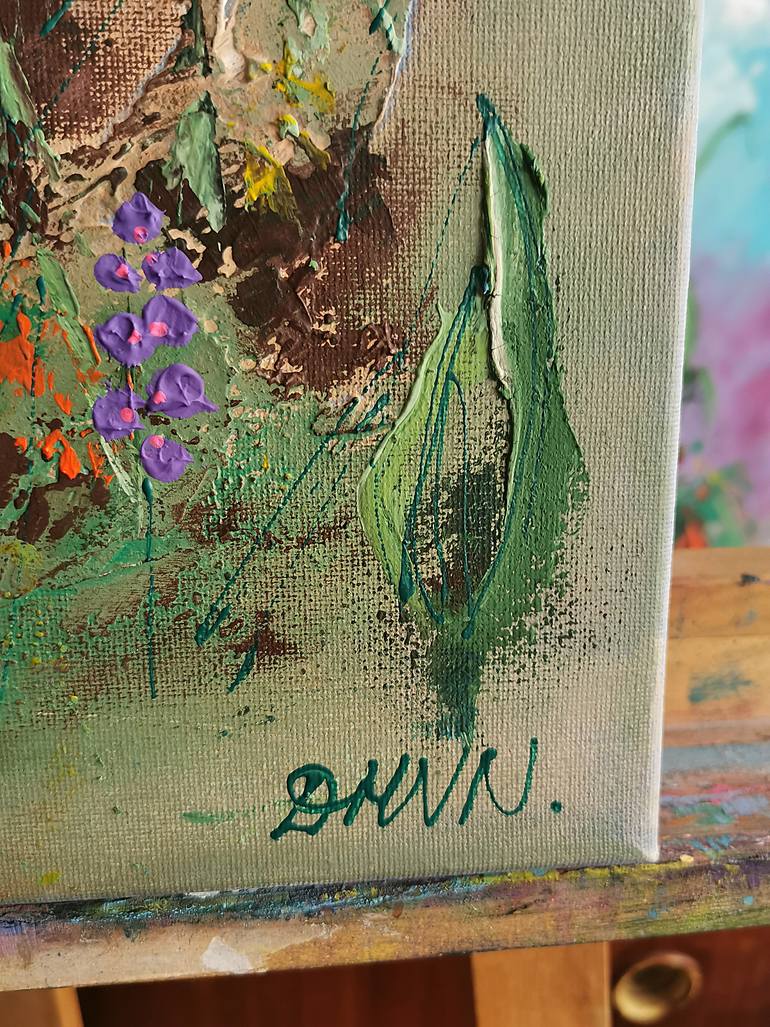 Original Abstract Landscape Painting by Daheaven Art