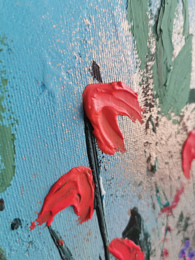 Original Abstract Landscape Painting by Daheaven Art