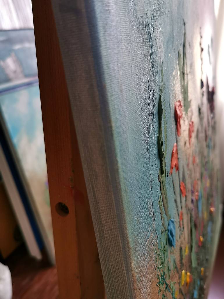 Original Abstract Landscape Painting by Daheaven Art