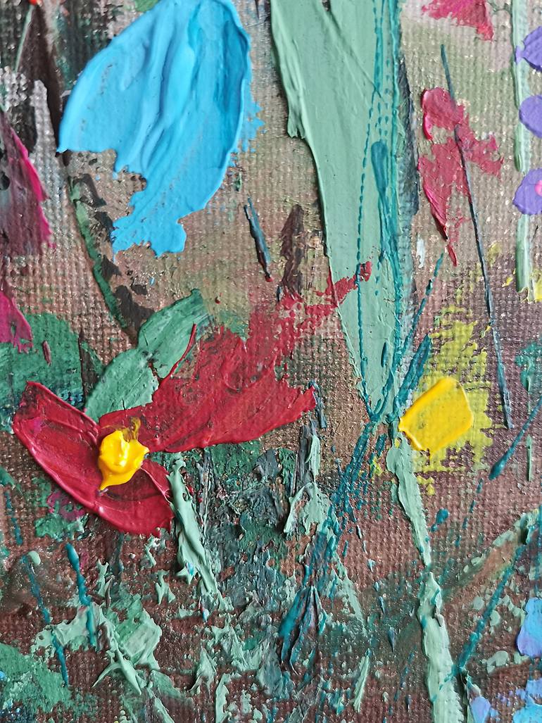 Original Abstract Landscape Painting by Daheaven Art