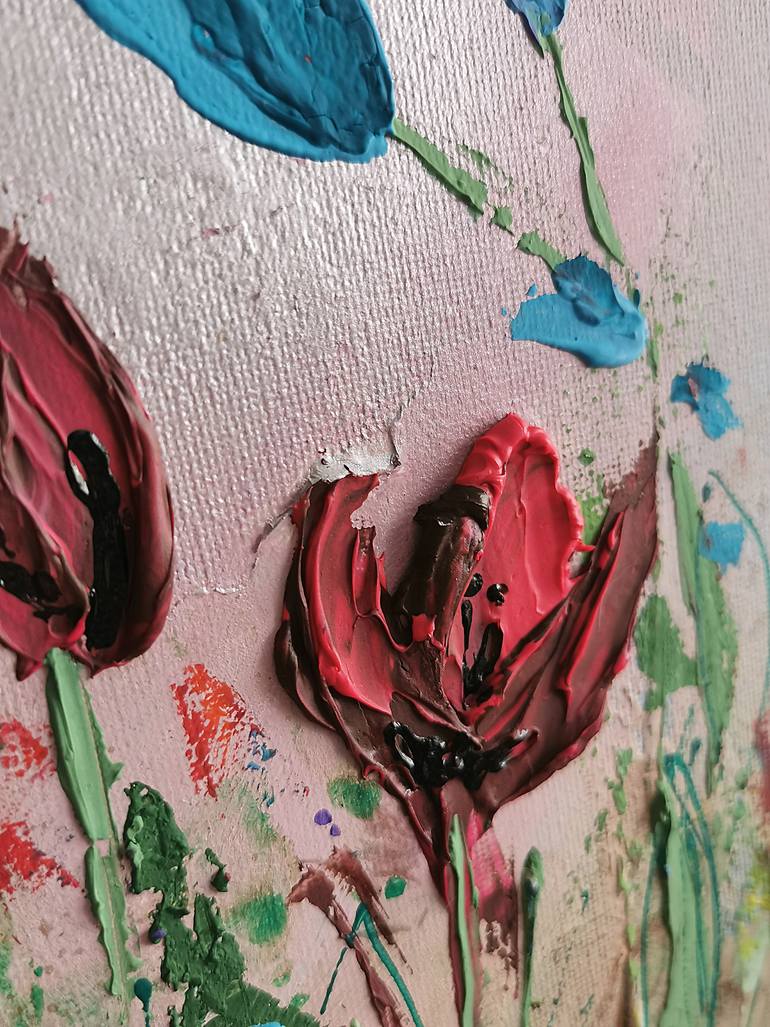 Original Abstract Landscape Painting by Daheaven Art