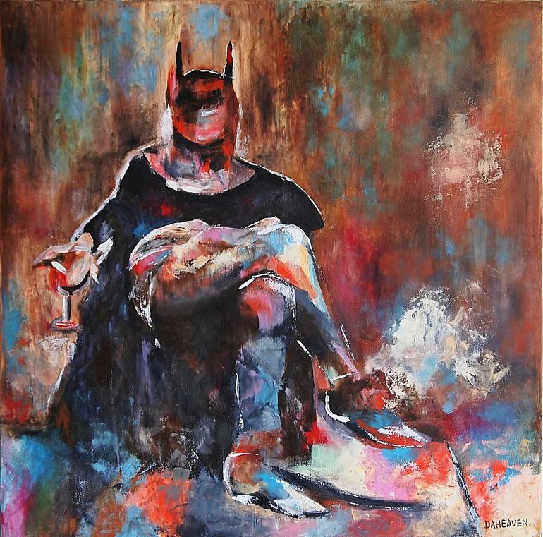The last Batman. Painting by Daheaven art | Saatchi Art