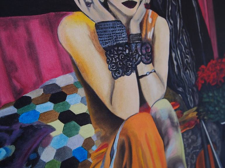 Original Expressionism Fashion Painting by Daheaven Art
