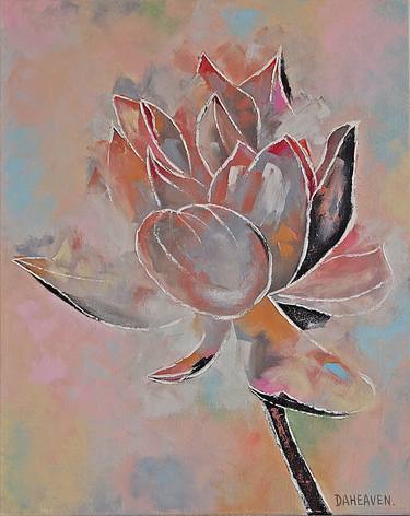 Print of Floral Paintings by Daheaven art