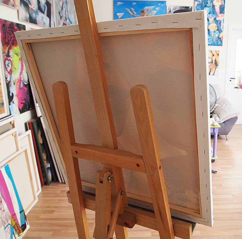 Original Figurative Fashion Painting by Daheaven Art