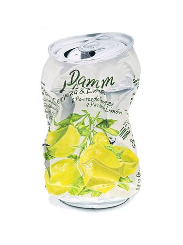 Damm Lemon Beer - Limited Edition Print of 30 thumb