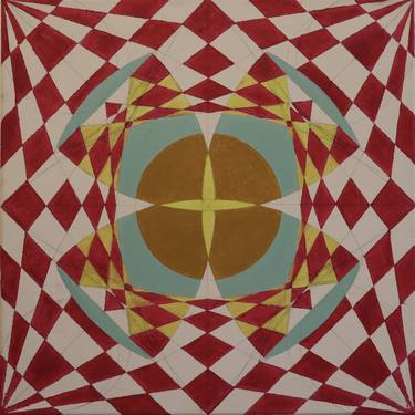 Original Abstract Geometric Painting by Ali Mahboubian