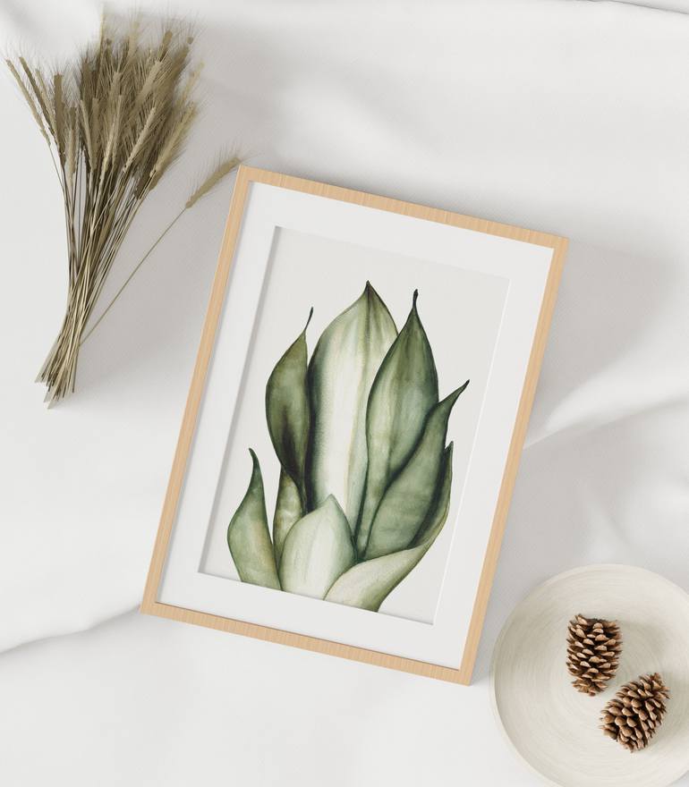 Original Illustration Botanic Painting by Viktoryia Zhuleha