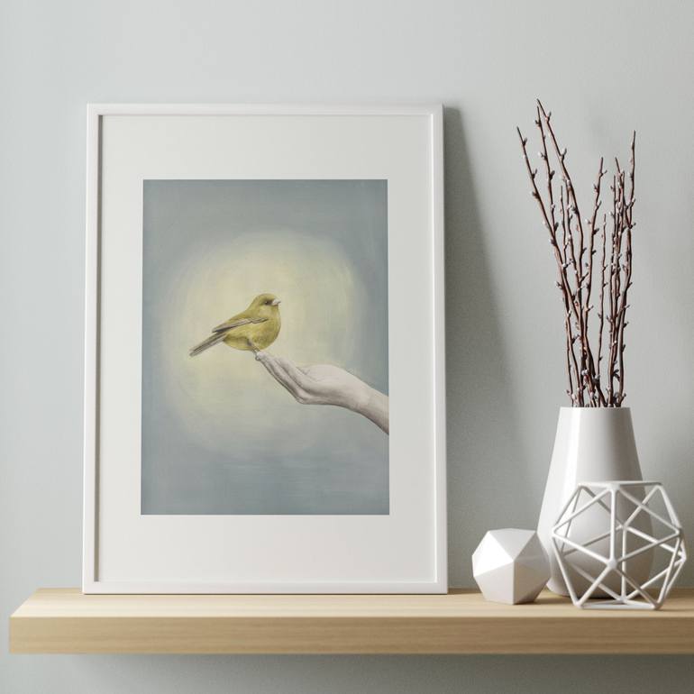 Original Illustration Animal Painting by Viktoryia Zhuleha