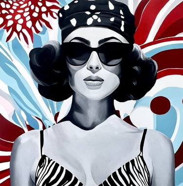 Original Abstract Pop Culture/Celebrity Paintings by Gabrielle Dignam