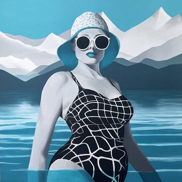 Original Art Deco Water Paintings by Gabrielle Dignam