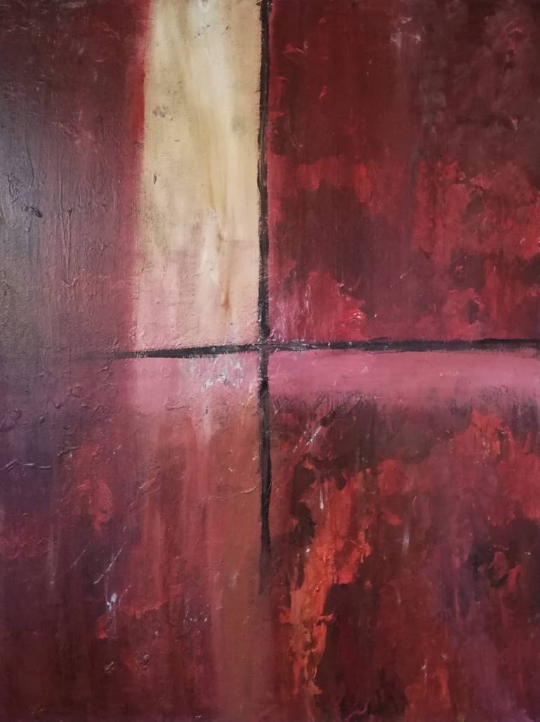 Black Cross Painting by Lisa deHoogh | Saatchi Art