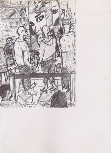 Print of Expressionism People Drawings by Jonathan Effemey