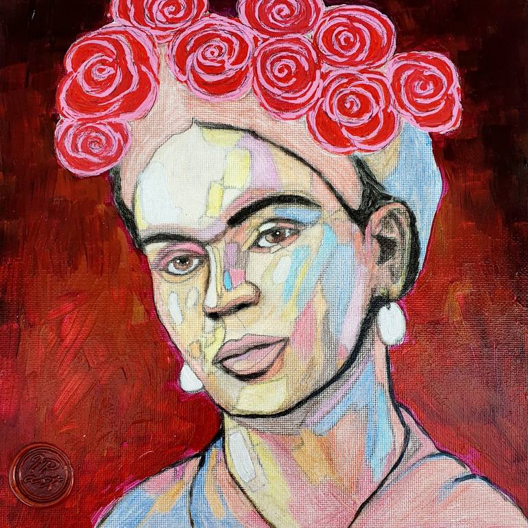 Portrait of Frida Kahlo Painting by Irina Petre | Saatchi Art