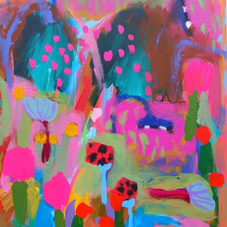 Original Abstract Landscape Painting by Simona Vojteskova