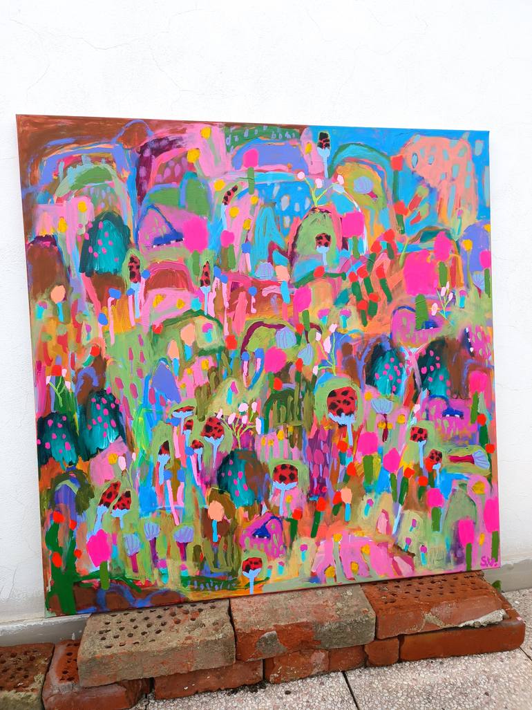 Original Abstract Landscape Painting by Simona Vojteskova
