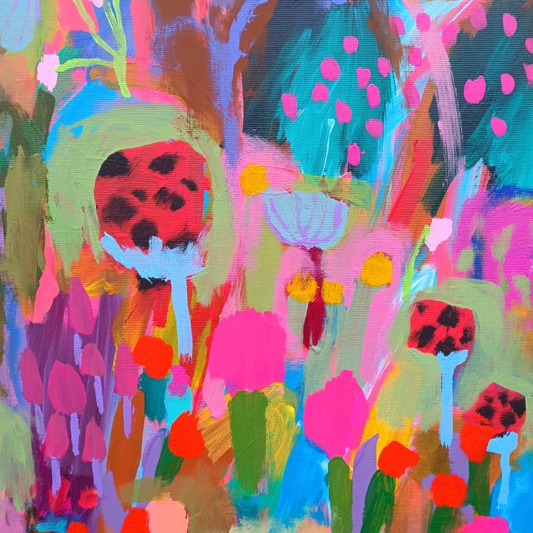 Original Abstract Landscape Painting by Simona Vojteskova