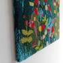tetured 3D woolen abstract floral wall art