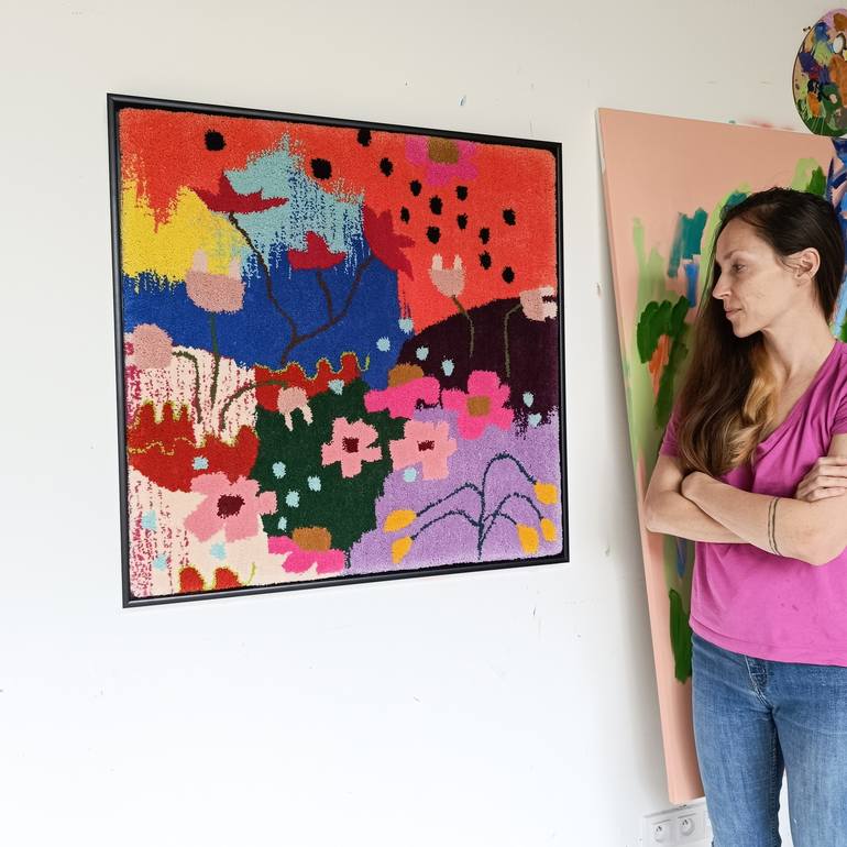 Original Contemporary Floral Mixed Media by Simona Vojteskova